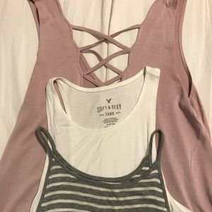 American Eagle Outfitters Soft and Sexy Top Bundle